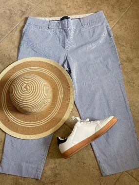 TALBOTS Women’s pants size 12 blue cotton Capri